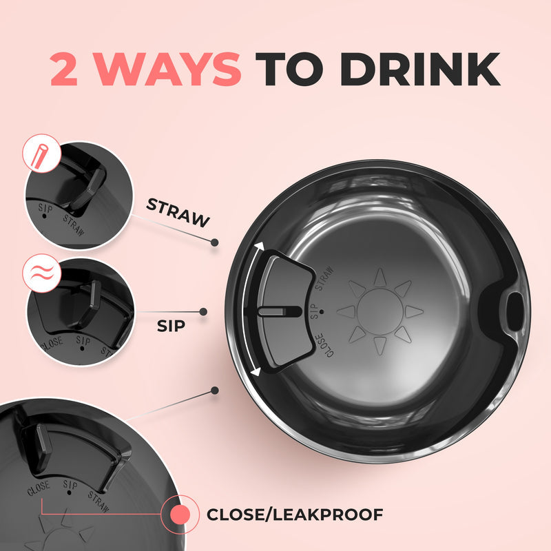 Thicc Buddy 40oz | Black Floral