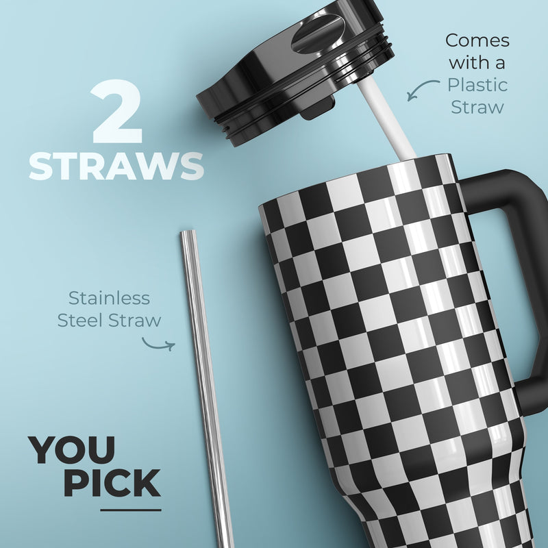 Thicc Buddy 40oz | Blue Floral
