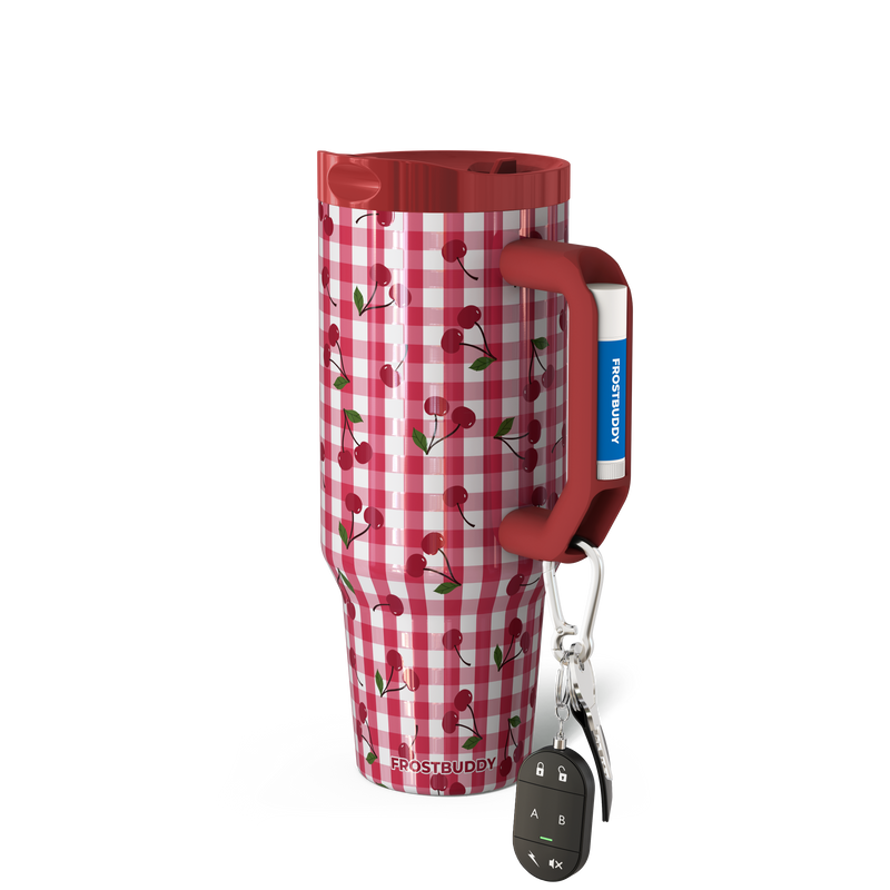 Thicc Buddy 40oz | Cherry Gingham