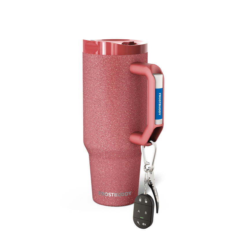 Thicc Buddy 40oz | Burgundy Glitz